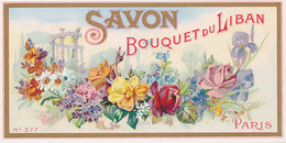 SA 08 / ETIQUETTE  SAVON  PARFUM  SAVON BOUQUET DU LIBAN  PARIS - Labels