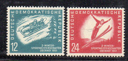 284big30 - DDR GERMANIA ORIENTALE 1951 , Unificato N. 280/281  ***  MNH - Unused Stamps