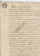 Antwerpen - Verkoopakte 1824 - Huis Vleminckxveld  (V1035) - Manuscrits