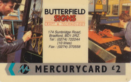 MER 113 TARJETA DE MERCURY DE BUTTERFIELD - 20MERC - [ 4] Mercury Communications & Paytelco