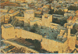 ISRAEL. Cpm 10x15. Vue Aérienne De JERUSALEM. La Citadelle Et Le Portail De Jaffa - Israël