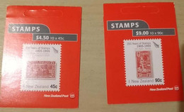 NOUVELLE - ZÉLANDE (2005) : Lot De 2 Carnets 150e Anniversaire Du Timbre - Postzegelboekjes