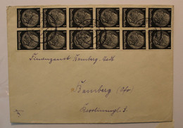 1933 Bamberg Deutsches Dt Reich Cover Bande Verticale Senkrechter Streifen Mi 512 - Lettres & Documents