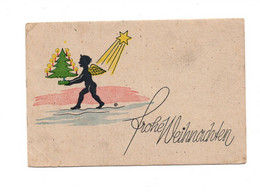 16384 " SILHOUETTE - FROHE WEIHNACHTEN " -CART.POST. SPED.1946 - Silhouettes