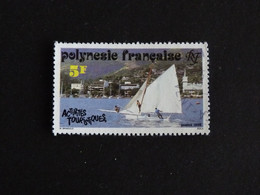 POLYNESIE FRANCAISE YT 403 OBLITERE - TOURISME PLAISIR DE LA VOILE - Used Stamps