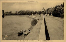 01 - TREVOUX - Quais De Saône - Tour De L'hôpital - Trévoux