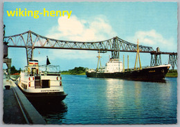 Rendsburg - Hochbrücke 2   Mit Schiff Düsternbrook Kiel Und Schiff Hödur - Rendsburg