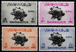 Lot De 4 Timbres-poste Gommés Neufs** -  75e Anniversaire De L'Union Postale Universelle (U.P.U.) - Bahawalpur 1949 - Pakistan