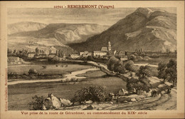 88 - REMIREMONT - Gravure - Vue Début XIX ème Siècle - Remiremont