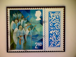 Great Britain, Scott #4176, Used(o), 2021, Cubist Christmas: Angels, 2nd-Matrix - Zonder Classificatie