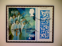 Great Britain, Scott #4176, Used(o), 2021, Cubist Christmas: Angels, 2nd-Matrix - Ohne Zuordnung