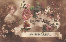 07-SAINT-MARTIAL- UN BONJOUR DE ST-MARTIAL - Other & Unclassified