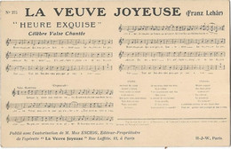 Chanson  -    La Veuve Joyeuse  Franz Lehar - Musique