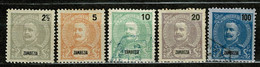 Zambézia, 1898/901, # 14/6, 18, 23, MNG And Used - Zambèze