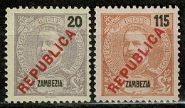 Zambézia, 1917, # 94, 97, MNG And MH - Zambezië