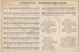 Chanson  -      Petite Tonkinoise - Musique