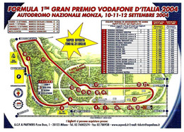 ITALIA - 2004 MONZA (MI) 75° GP Italia F1 (logo, Circuito Autodromo, Casco Pilota) Su Cartolina Speciale - 6842 - Auto's