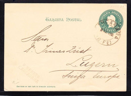 E-AMER-71 OPEN LETTER FROM ARGENTINA TO  SWISSE 1900 - Lettres & Documents