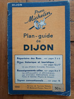 PLAN GUIDE DE DIJON 1946 PNEU MICHELIN PARFAIT ETAT - Other