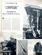 Article Papier 4 Pages LANCEMENT DU FERRY COMPIEGNE Avril 1958 VDR - Unclassified