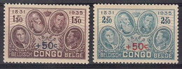 Congo Belge 1936 - COB 192/93 ** MNH  - Cote 25 COB 2022 - 1923-44: Mint/hinged