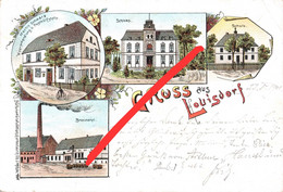 Litho AK Louisdorf Lojowice Post A Riegersdorf Karisch Eisenberg Lorenzberg Hermsdorf Krain Prieborn Strehlen Strzelin - Schlesien