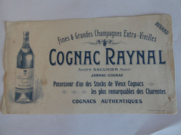 Buvard Cognac Raynal André Saulnier Succrs -- Jarnac Cognac - Liquor & Beer