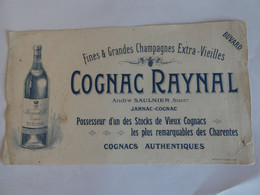 Buvard Cognac Raynal André Saulnier Succrs -- Jarnac Cognac - Schnaps & Bier
