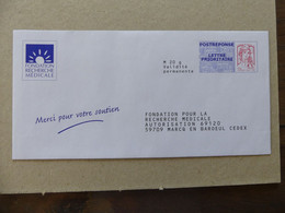 Postreponse Fondation Recherche Médicale - Cartes/Enveloppes Réponse T