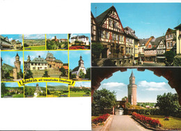 Deutschland - 3 AK - Idstein - König Adolf Platz - Hexenturm - Fachwerkhäuser - Ansichten - Idstein