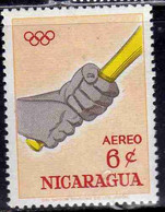 NICARAGUA 1963 OLYMPIC GAMES TOKYO GIOCHI OLIMPICI TOKIO 1964 BASEBALL 6c MNH - Nicaragua