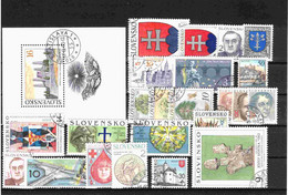 Slovaquie 1993 Mi 162-186, Obliteré, L'année Complete - Full Years