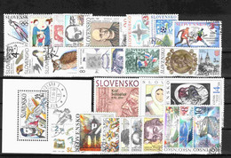 Slovaquie 1994 Mi 187-215, Obliteré, L'année Complete - Komplette Jahrgänge