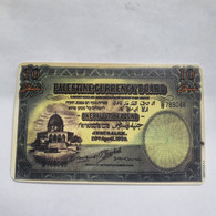 Plastine-(PS-PAL-004C)-Banknote Palestian Pound-(424)-(5/1999)(10 ₪)(0017-244013)-used Card+1card Prepiad Free - Palästina