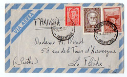 TB 3367 - ARGENTINA 1962 - LSC - Lettre Par Avion D'ARGENTINE Pour LA FLECHE ( France ) - Autres & Non Classés