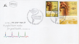 Israel 2005 Extremely Rare,Medicine In Israel, Geriatrics, Designer Photo Proof, Essay+regular FDC 22 - Sin Dentar, Pruebas De Impresión Y Variedades