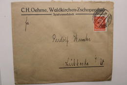 1927 Waldkirchen Zschopenthal Lubbecke Dt Reich Cover WK2 WW2 - Lettres & Documents