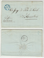 Suisse // Préphilatélie // Lettre De Berne Pour Avenches Le 9.09.1852 - ...-1845 Prephilately