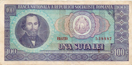 ROMANIA  100 LEI 1966 P-97a Circ - Roumanie