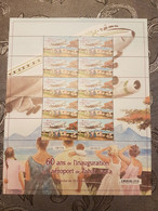 Polynesia 2021 Polynesie 60 Ann AIRPORT Aeroport Tahiti Faa'a Avion 10v Mnh FULL - Neufs