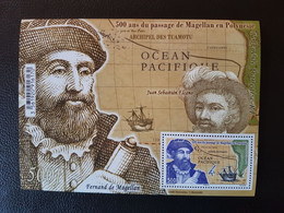 Polynesia 2021 500 Year Passage Magellan Polynesie Map Boat America Cap Ms1v MNH - Unused Stamps