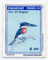 1994 - PARAGUAY - PARAFIL 94 - Aves Del Paraguay - Javati Mirí - Chloroceryle Americana - Paraguay