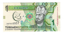 *turkmenistan 1 Manat 2017  40  Unc - Turkmenistan