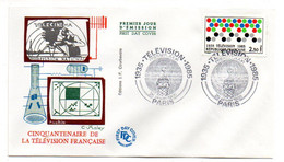 FDC --1985-- 50° Anniv  De La Télévision Française .......cachet  PARIS -- 75..........à  Saisir - 1980-1989