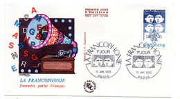 FDC --1985-- La Francophonie--Entendre Parler Français  .......cachet  PARIS -- 75..........à  Saisir - 1980-1989