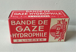 - Ancienne Boite En Carton - Bande De Gaze Hydrophile - Objet De Collection - Pharmacie - - Matériel Médical & Dentaire