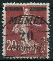 MEMEL 1922 Nr 56 Gestempelt Gepr. X447B8A - Klaïpeda