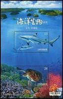 2018 Shark & Sea Turtle Stamps S/s Marine Life Fish Coral Island Endangered WWF Joint With Palau - Islas