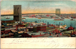 New York City The Brooklyn Bridge 1907 - Bruggen En Tunnels