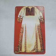 Plastine-(PS-PAL-0005B)-Bridal Dress From Yazour-(437)-(2/1999)(15₪)(0027-111040)-used Card+1card Prepiad Free - Palestine